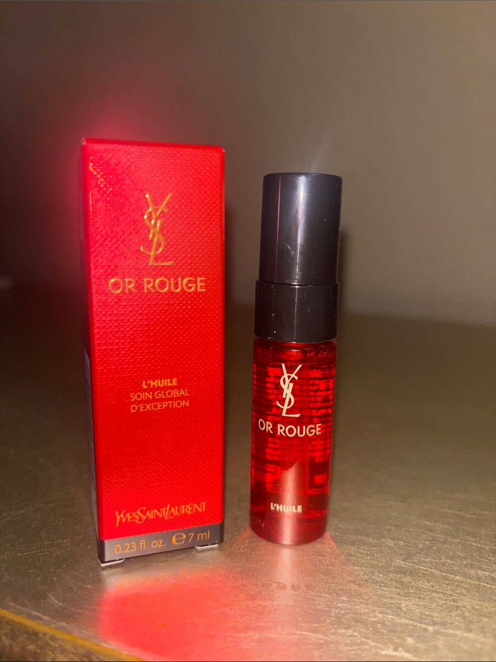 Yves Saint Laurent Or Rouge Lip Oil — Rich Red Shine